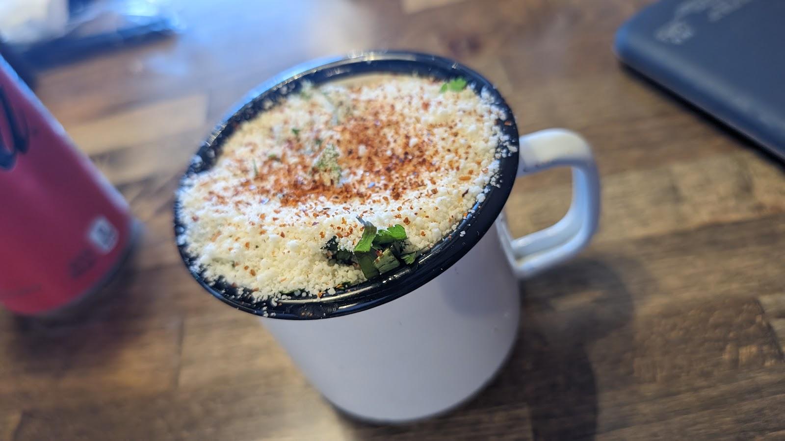 Elote en vaso